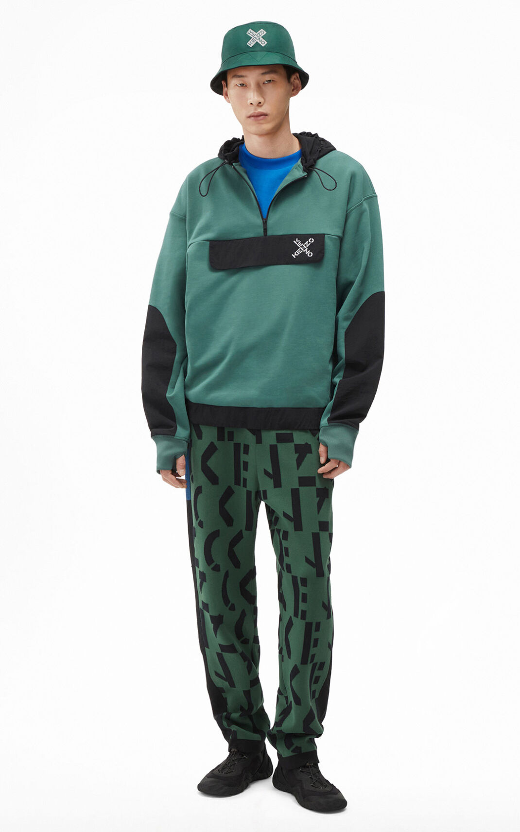 Sudadera Kenzo Sport oversize Hombre Verde Oscuro - SKU.1582687